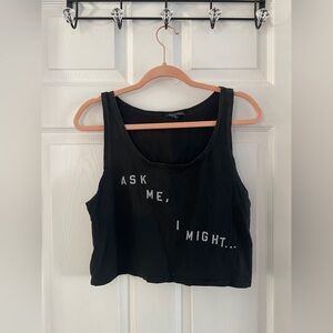 American Eagle Outfitters Black Tank Top